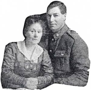Albert and Ethel, shortly before his departure to Europe December 1916.