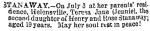 Theresa's Death notice - Auckland Star 3 July 1893