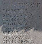 Memorial Close up - Caterpillar Valley France.