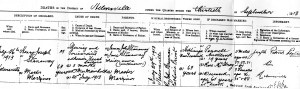 Henry's Death Certificate - Hill Family Collection.