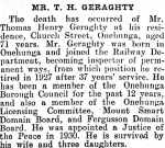 Thomas' Death notice - New Zealand Herald 11 March 1942