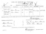 William's and Susan's marriage certificate.