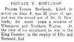 Article about Vernon - New Zealand Herald 30.06.1917